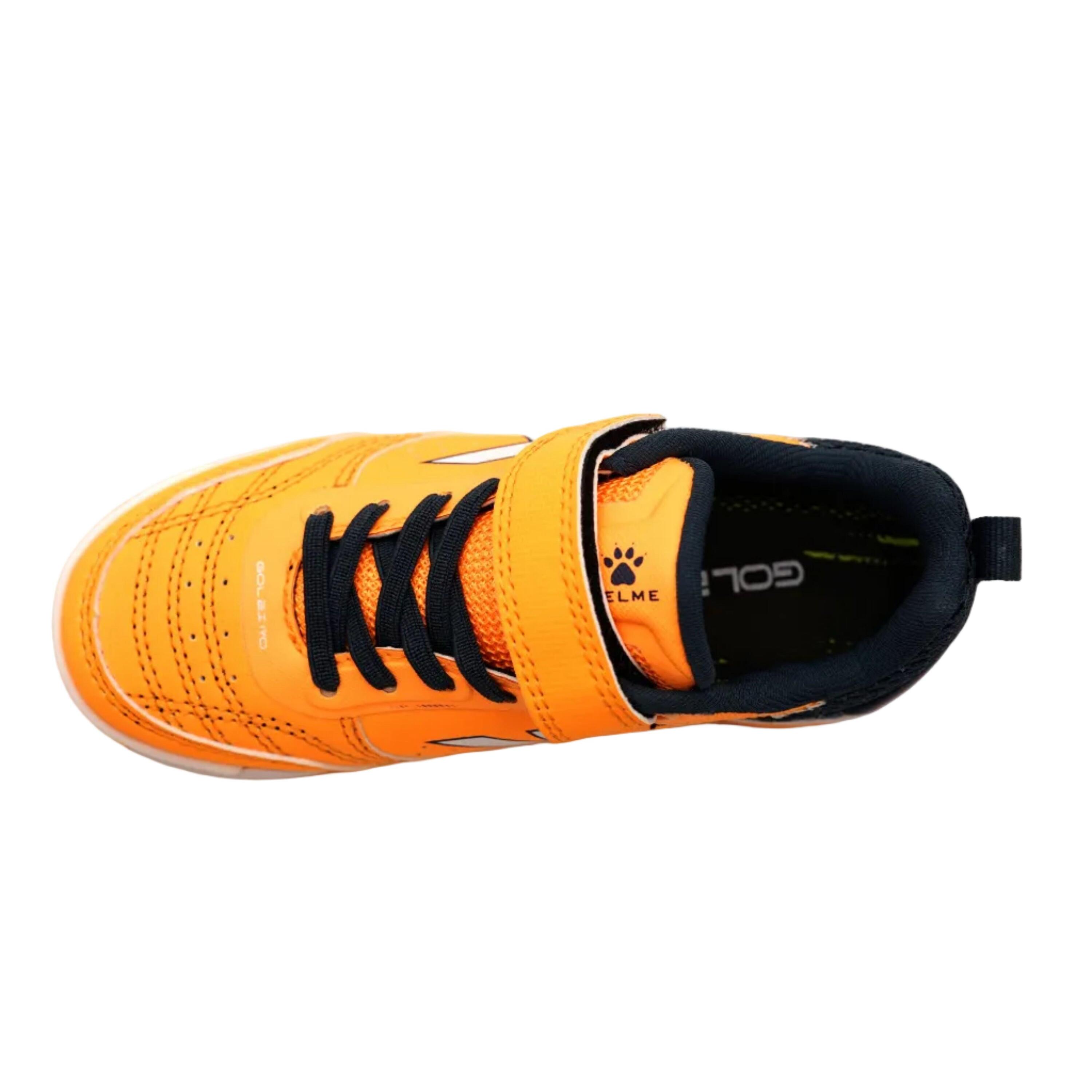 Kelme Zapatillas De Niño Goleiro Elastic Indoor Naranja Y Azul Unisex Kids 2/5