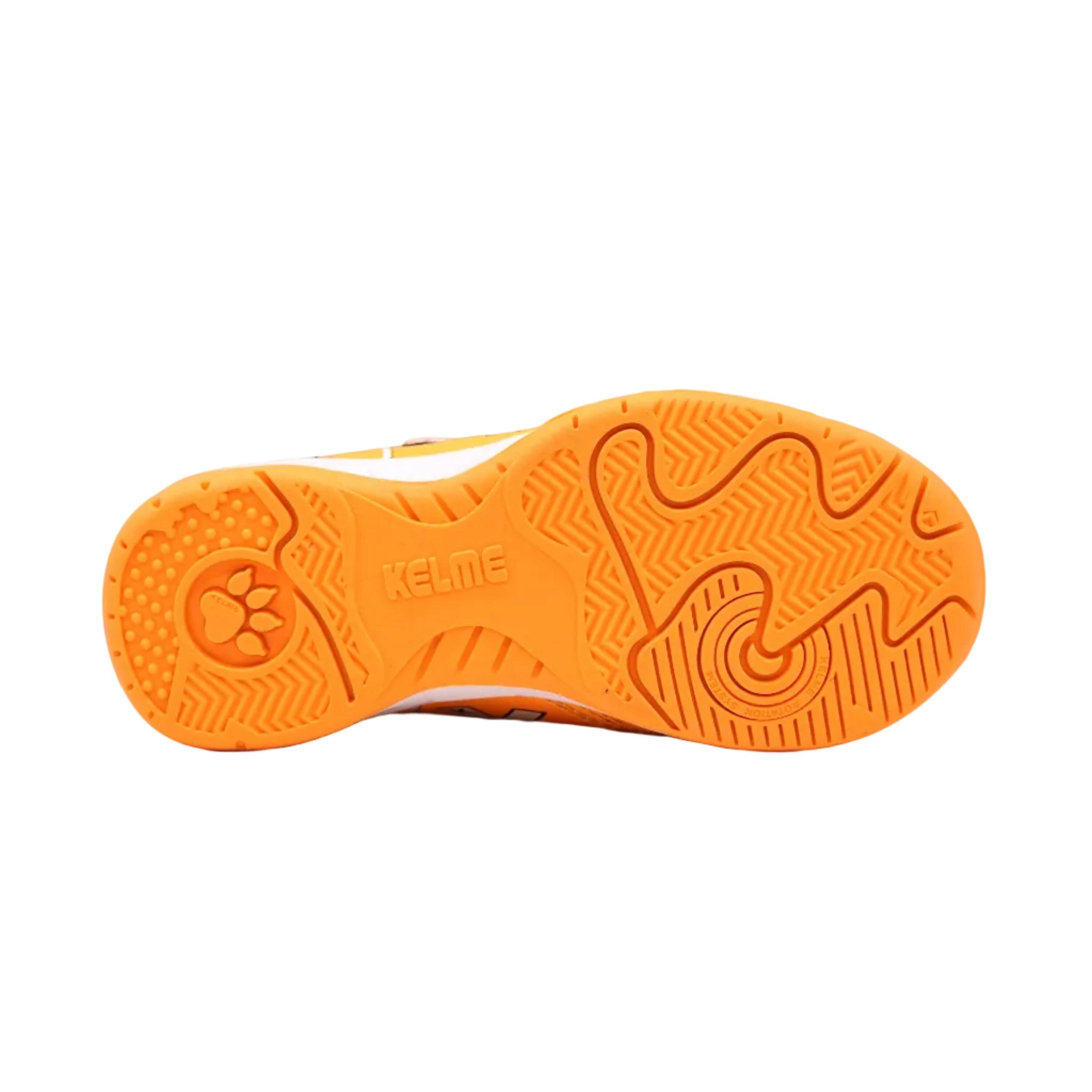 Kelme Zapatillas De Niño Goleiro Elastic Indoor Naranja Y Azul Unisex Kids 5/5