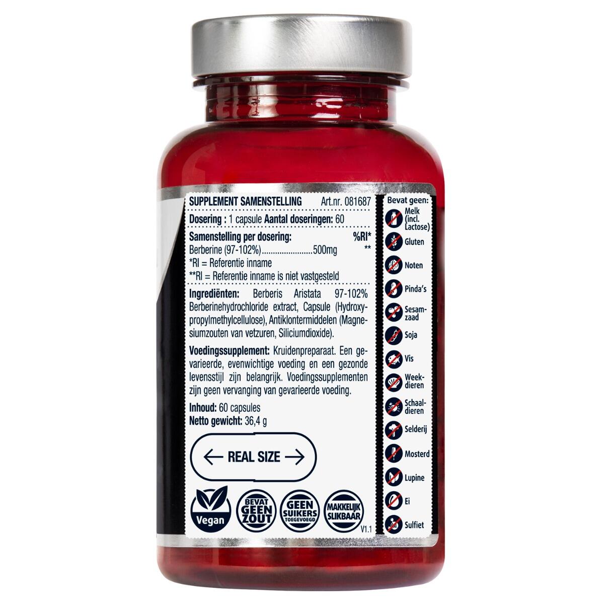 Lucovitaal Puur Berberine 500 mg 2/5