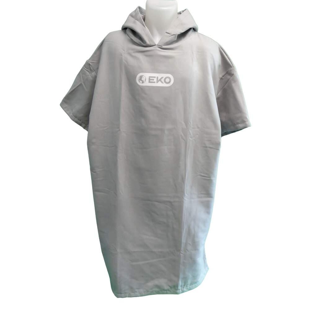 Surfpistols - Poncho Eko Microfibre Adulte Gris - Serviette De Bain - Gris - No Size - Decathlon