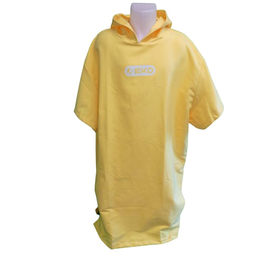 Surfpistols - Poncho Eko Microfibre Adulte Jaune - Serviette De Bain - Jaune - No Size - Decathlon