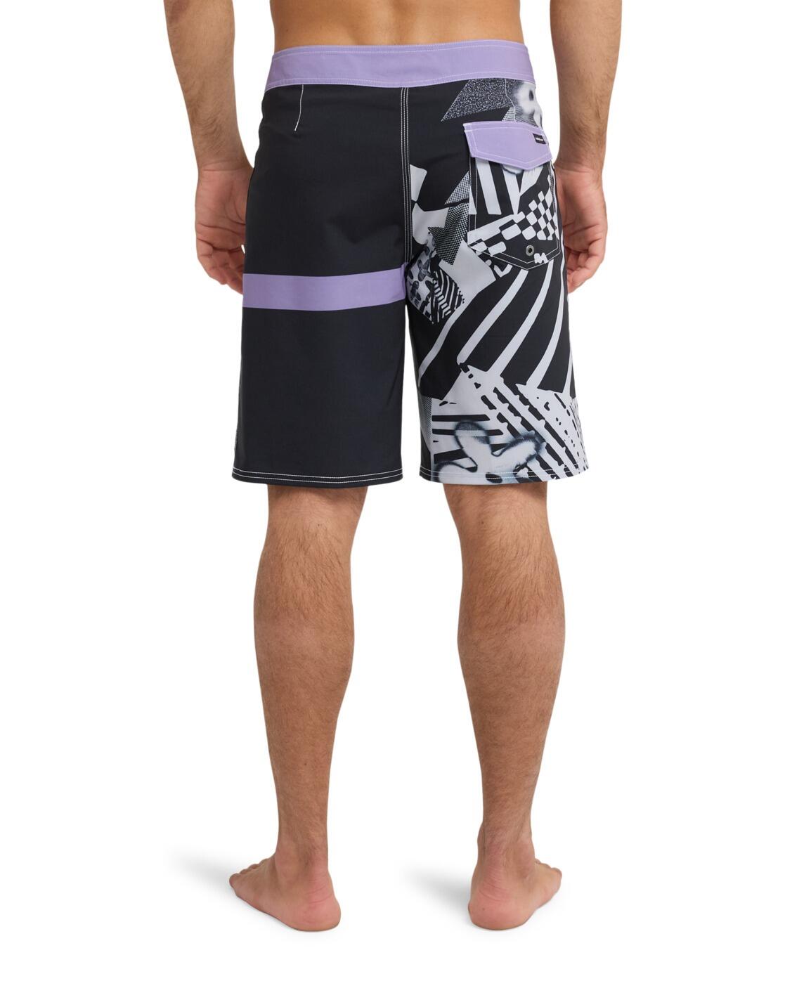 Boardshort SURFSILK STRAIGHT 20" Noir Homme 3/4