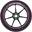 District Dual Width Core Roată Trotinetă Freestyle - 120mm - Black/Magenta
