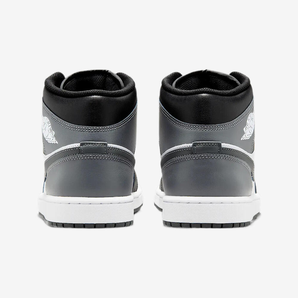 Jordan 1 Mid Black White Iron Grey 5/6