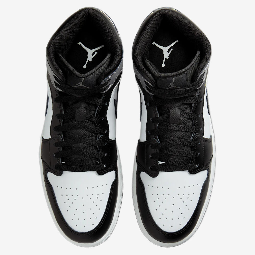 Jordan 1 Mid Black White Iron Grey 4/6