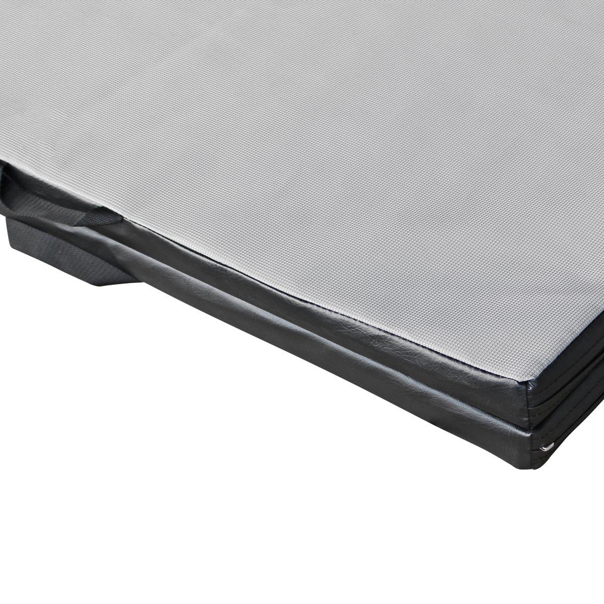 Faltbare, zweiteilige Matte MASTER Comfort Line R80 – 200 x 120 x 4 cm – schwarz 6/6