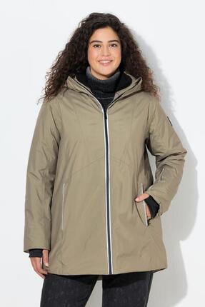 Femme Veste technique HYPRAR à capuche tissu imperméable coupe évasée