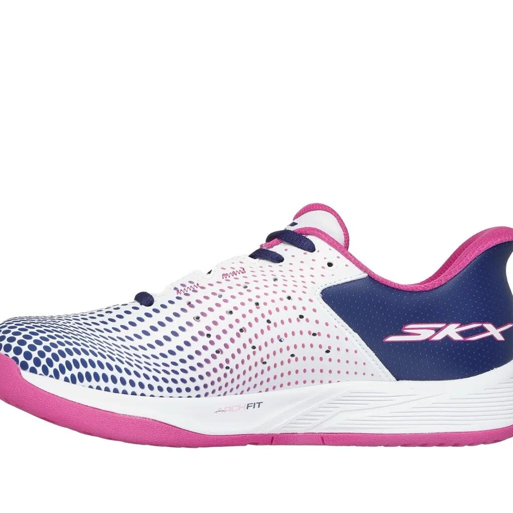 Skechers Slip-ins Relaxed Fit Viper Court Reload Womens White/Navy/Pink Trainers