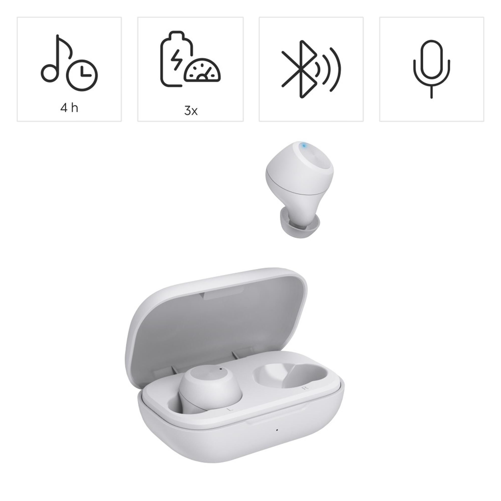 HAMA Bluetooth®-Kopfhörer Spirit Chop II, TWS, In-Ear, Weiß 2/5