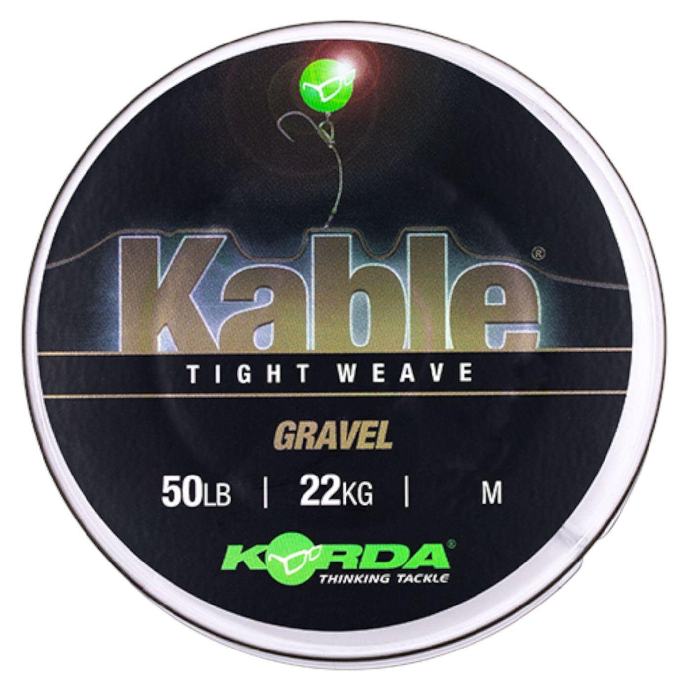 Korda Kabel Tight Weave 7m Gravel 50LB 22kg - Vorfachschnur 1/1