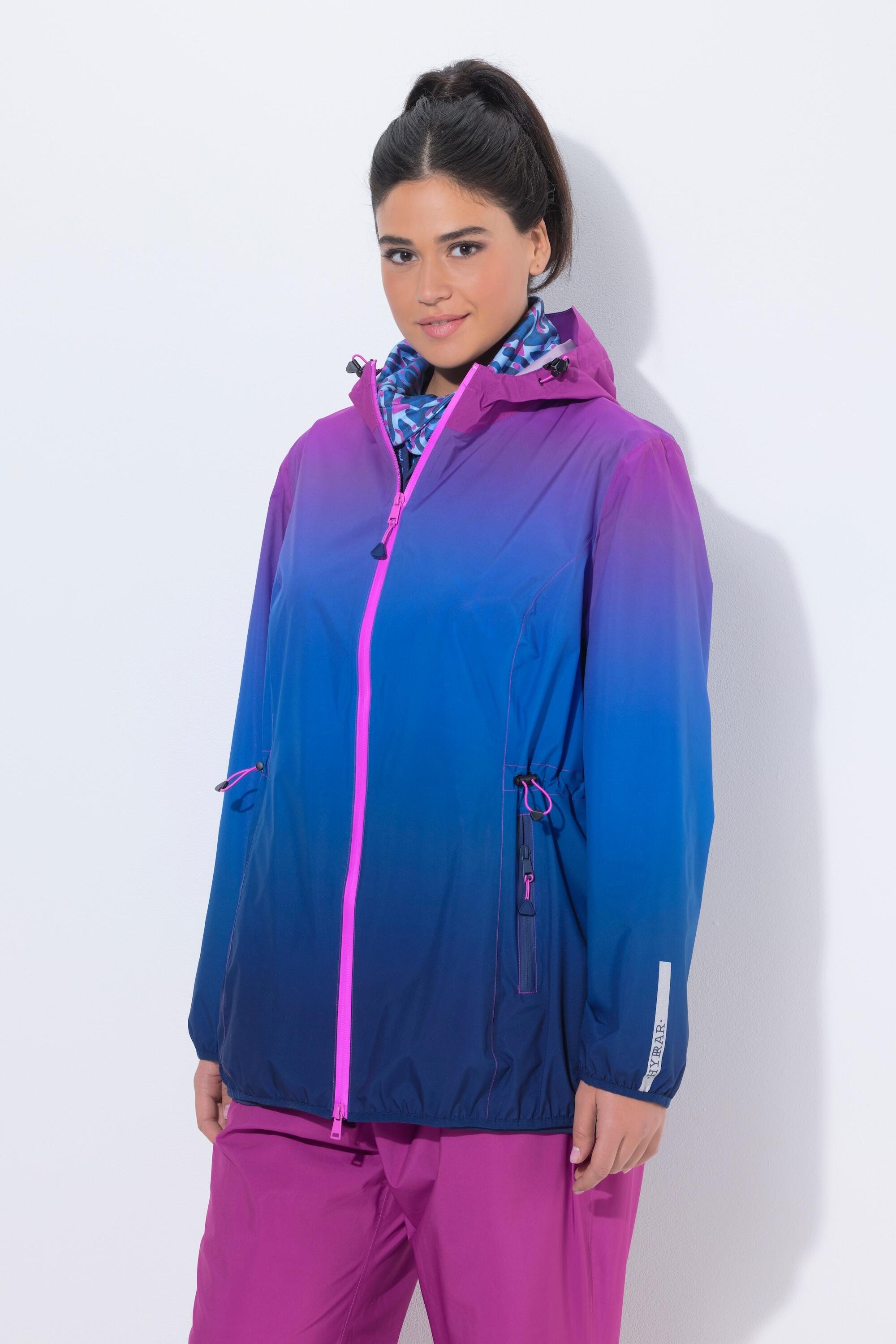 Femme Veste de pluie légère et imperméable capuche et poches zippées 1/7