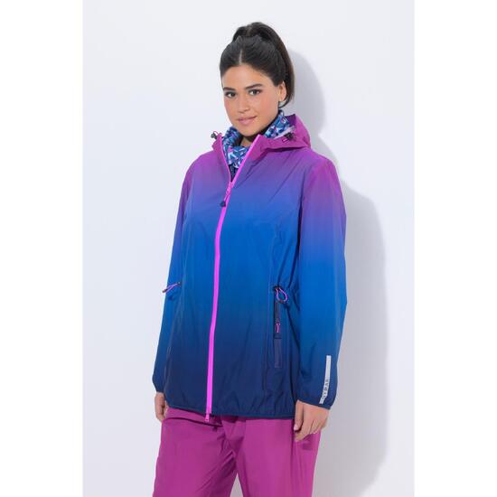 Damskie Kurtka przeciwdeszczowa lekka wodoszczelna kaptur kieszenie na zamek