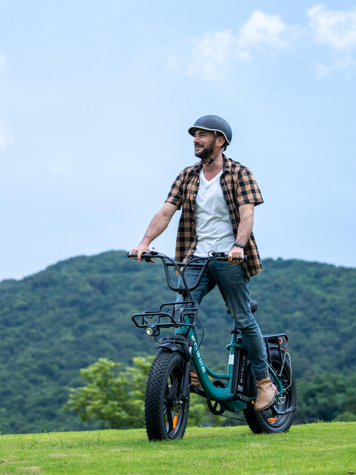 Hombre mujer off road neumáticos anchos bicicleta eléctrica L20 BOOST 5/5