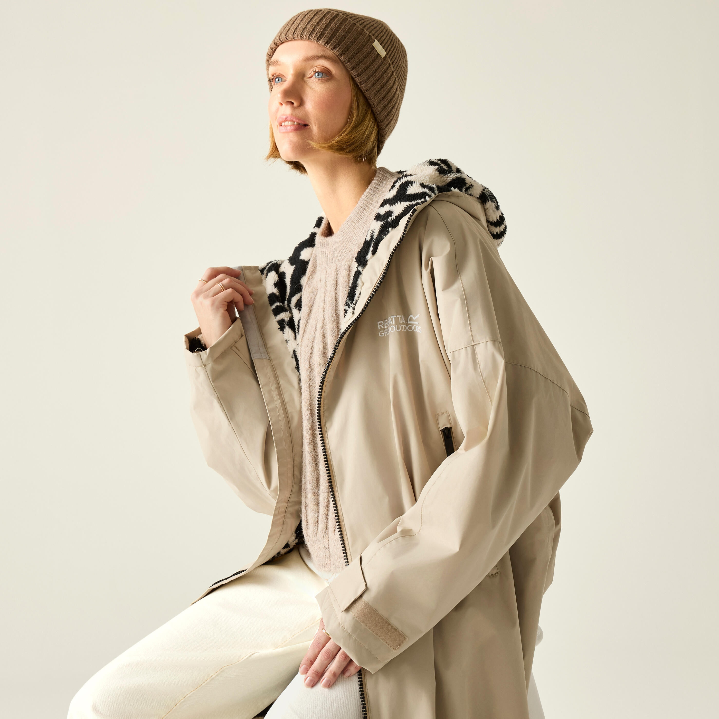 Peignoir à langer imperméable unisexe adulte 2/7