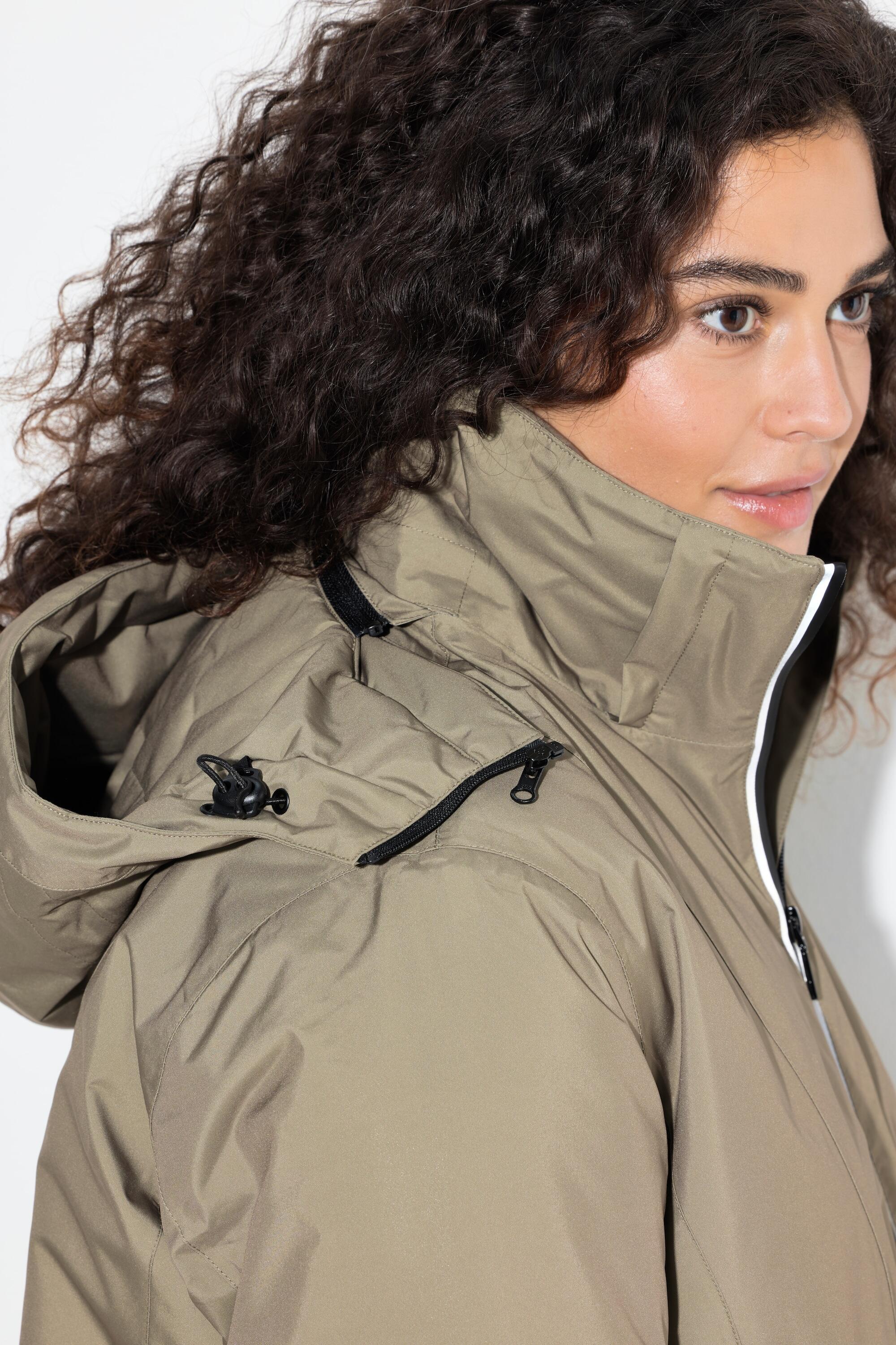 Femme Veste technique HYPRAR à capuche tissu imperméable coupe évasée 6/7