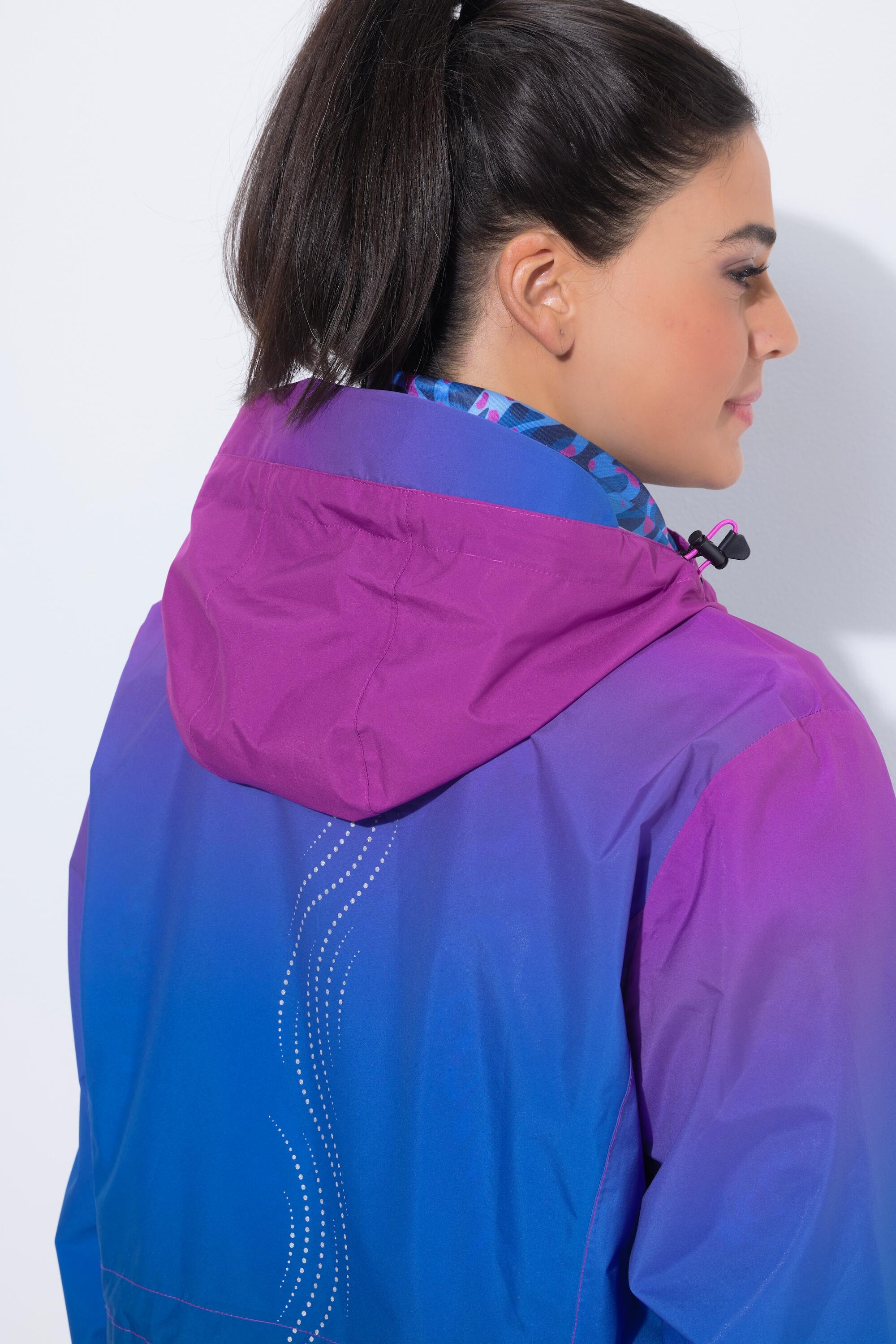Femme Veste de pluie légère et imperméable capuche et poches zippées 3/7