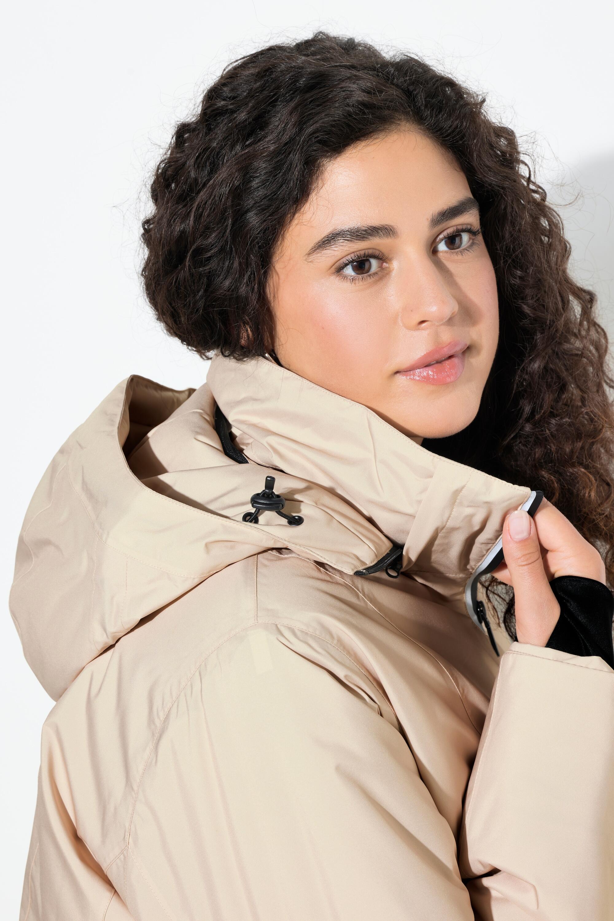 Femme Veste technique HYPRAR à capuche tissu imperméable coupe évasée 3/7