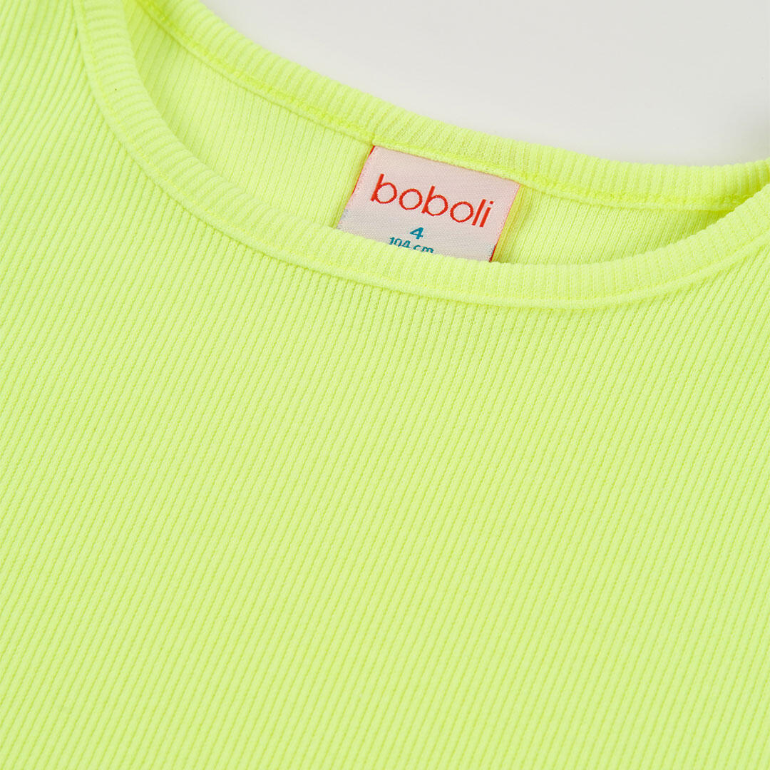 Camisetas de verano de gimnasia bebé niña boboli verde 3/4