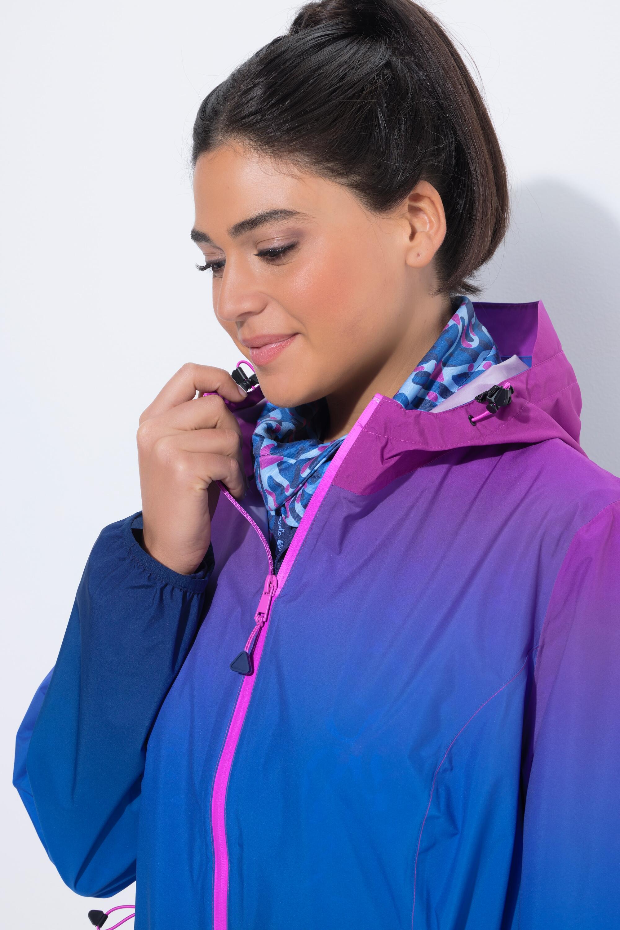 Femme Veste de pluie légère et imperméable capuche et poches zippées 4/7