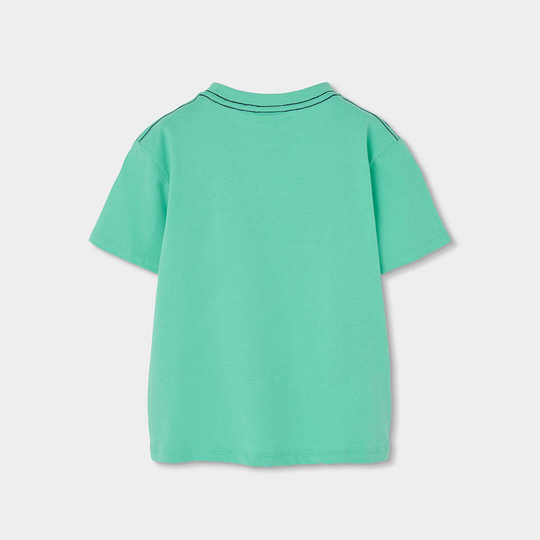 Camisetas de verano de tenis kids niño boboli verde 2/4