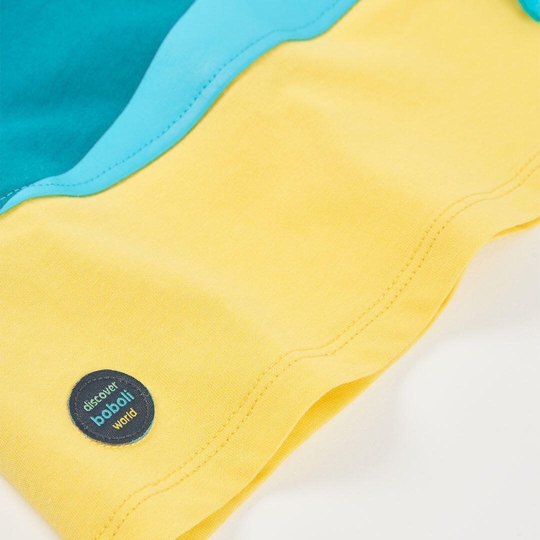 Camisetas de verano de tenis kids niño boboli amarillo 4/4