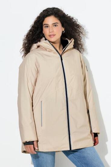 Femme Veste technique HYPRAR à capuche tissu imperméable coupe évasée
