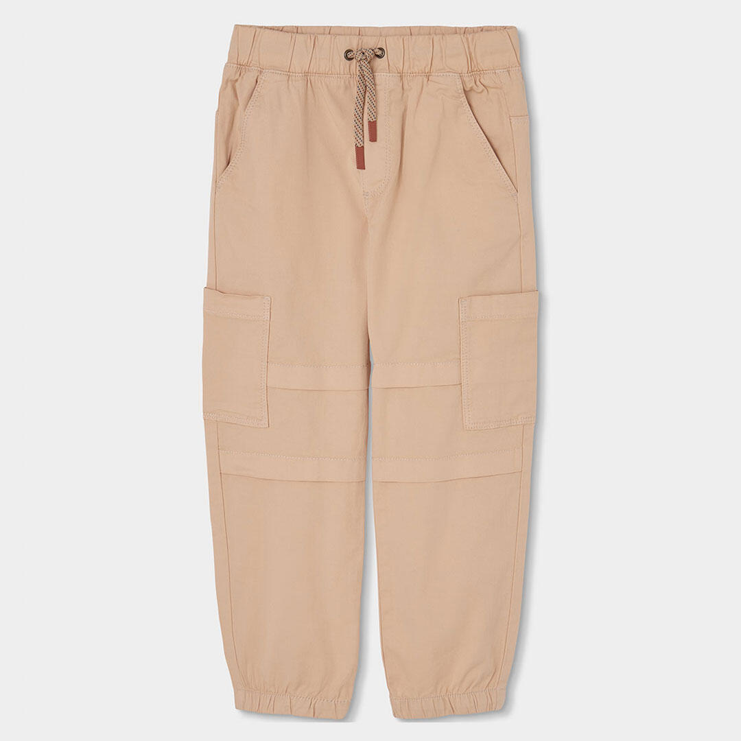 Pantalones de verano de senderismo kids niño boboli beige 1/4