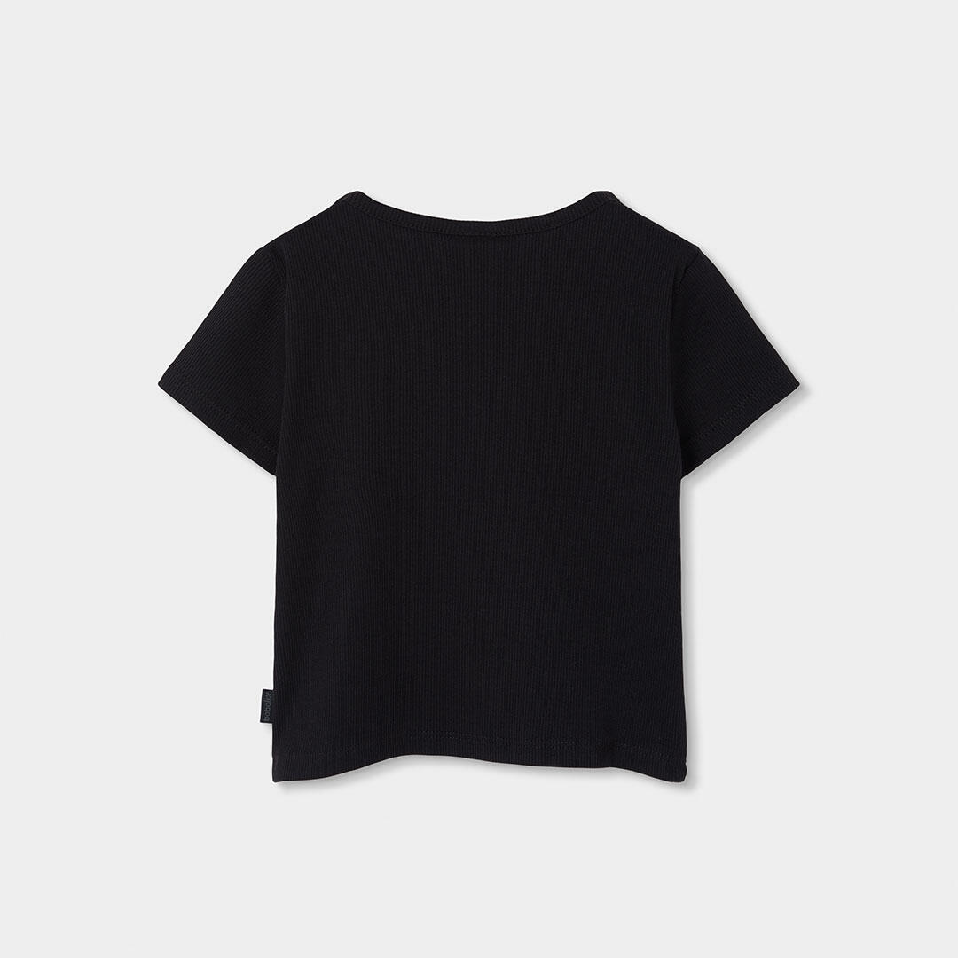 Camisetas de verano de gimnasia kids niña boboli negro 2/4