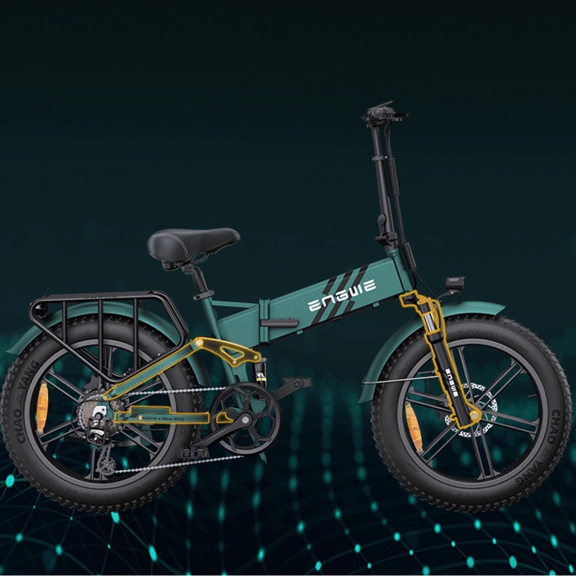 Hombre mujer ciudad bicicleta eléctrica plegable ENGINE PRO 2.0 5/5