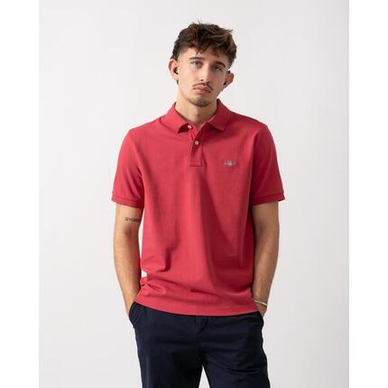 polo manches courtes REG SHIELD SS PIQUE POLO HOMME rouge