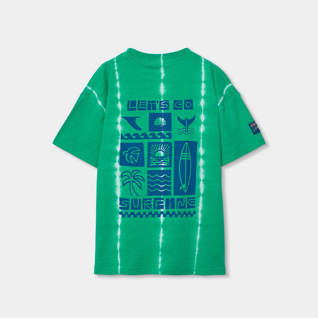 Camisetas de verano de gimnasia kids niño boboli verde 2/4