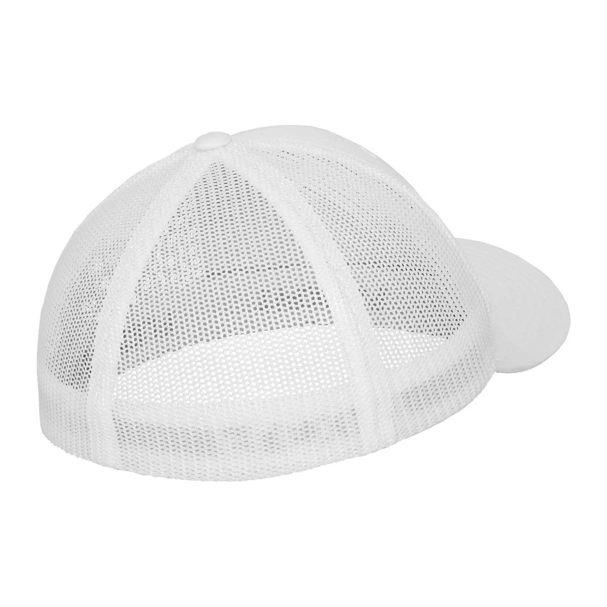 Trucker Cap für HerrenDamen Unisex, Netzmaterial Damen und Herren Weiß 2/4
