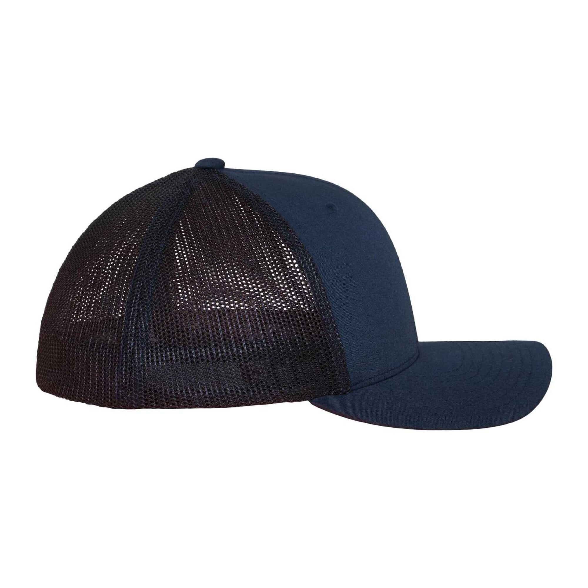 Cappellino Da Camionista Maglia A Rete Adulto Unisex Flexfit Blu Navy 4/4