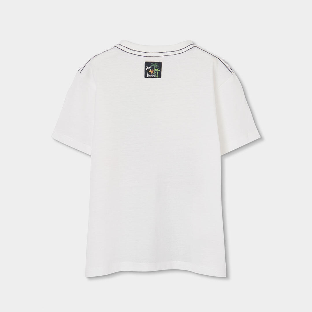 Camisetas de verano de gimnasia kids niño boboli blanco 2/4