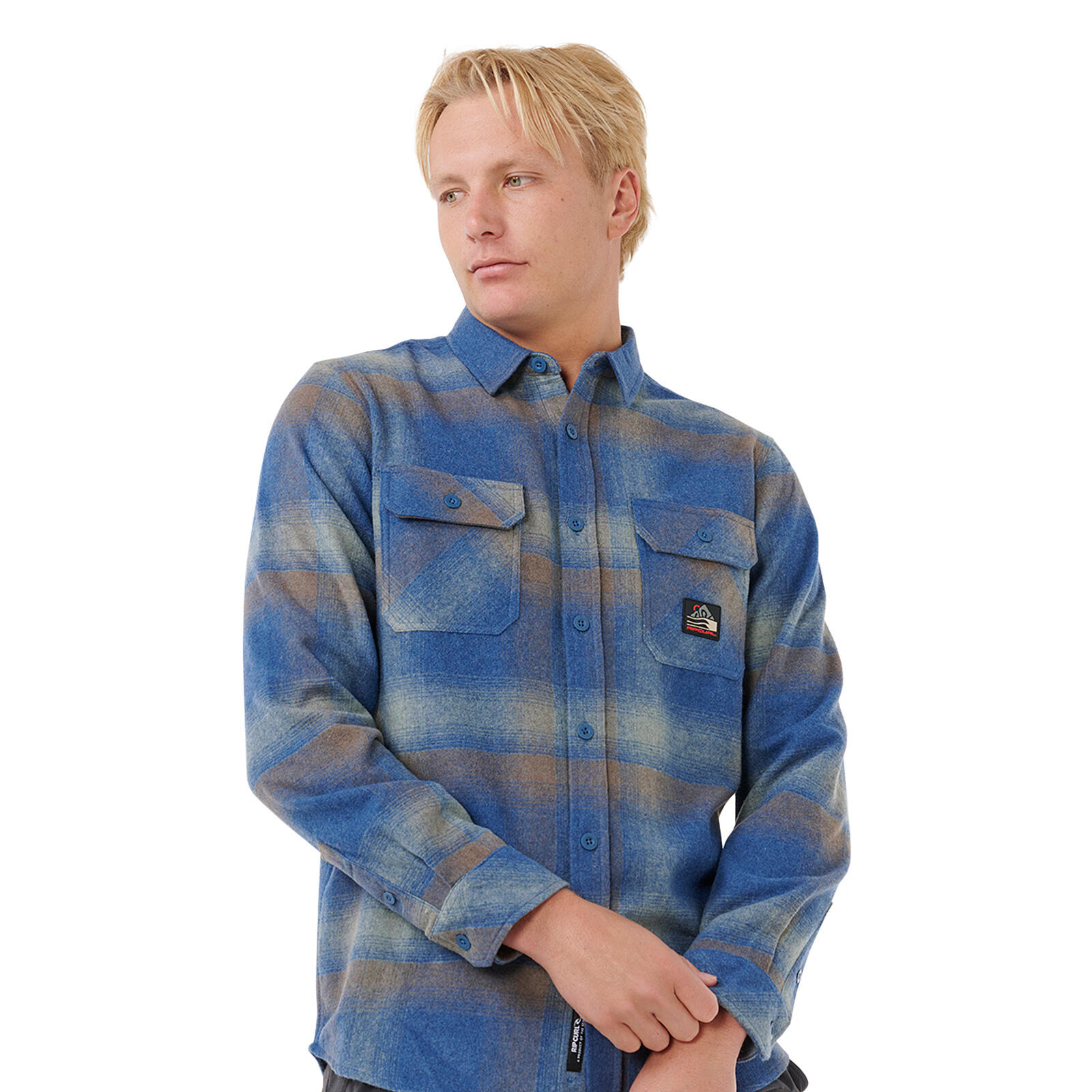 Rip Curl Search Wool Flannel - Light Navy 6/7
