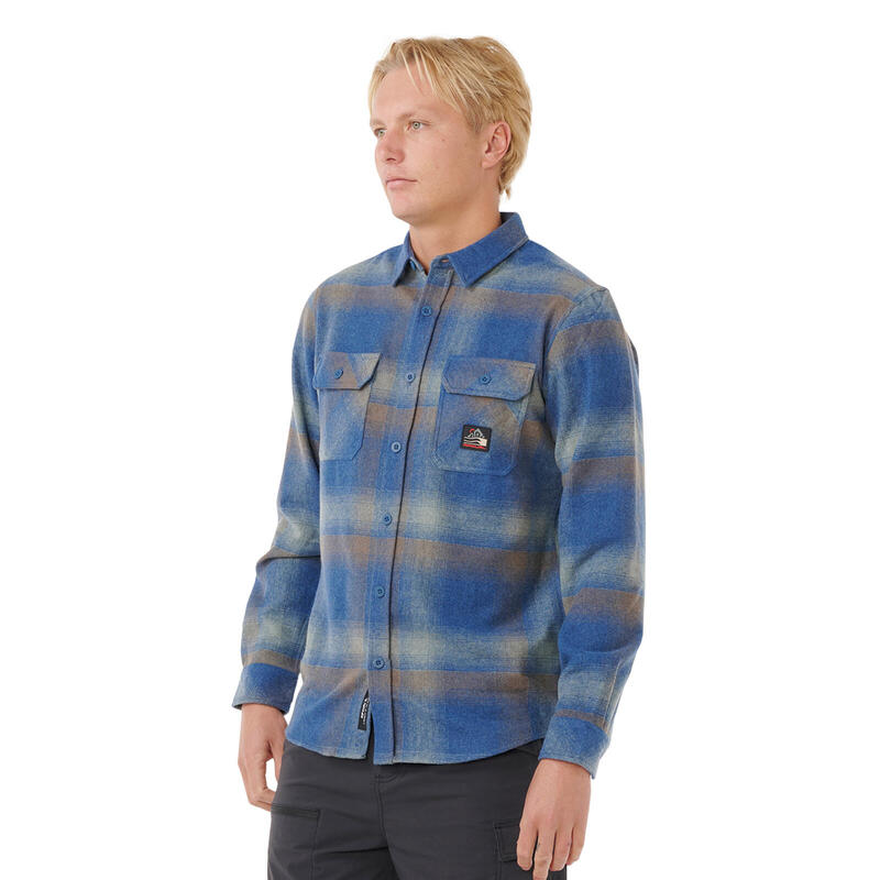Rip Curl Search Wool Flannel - Light Navy