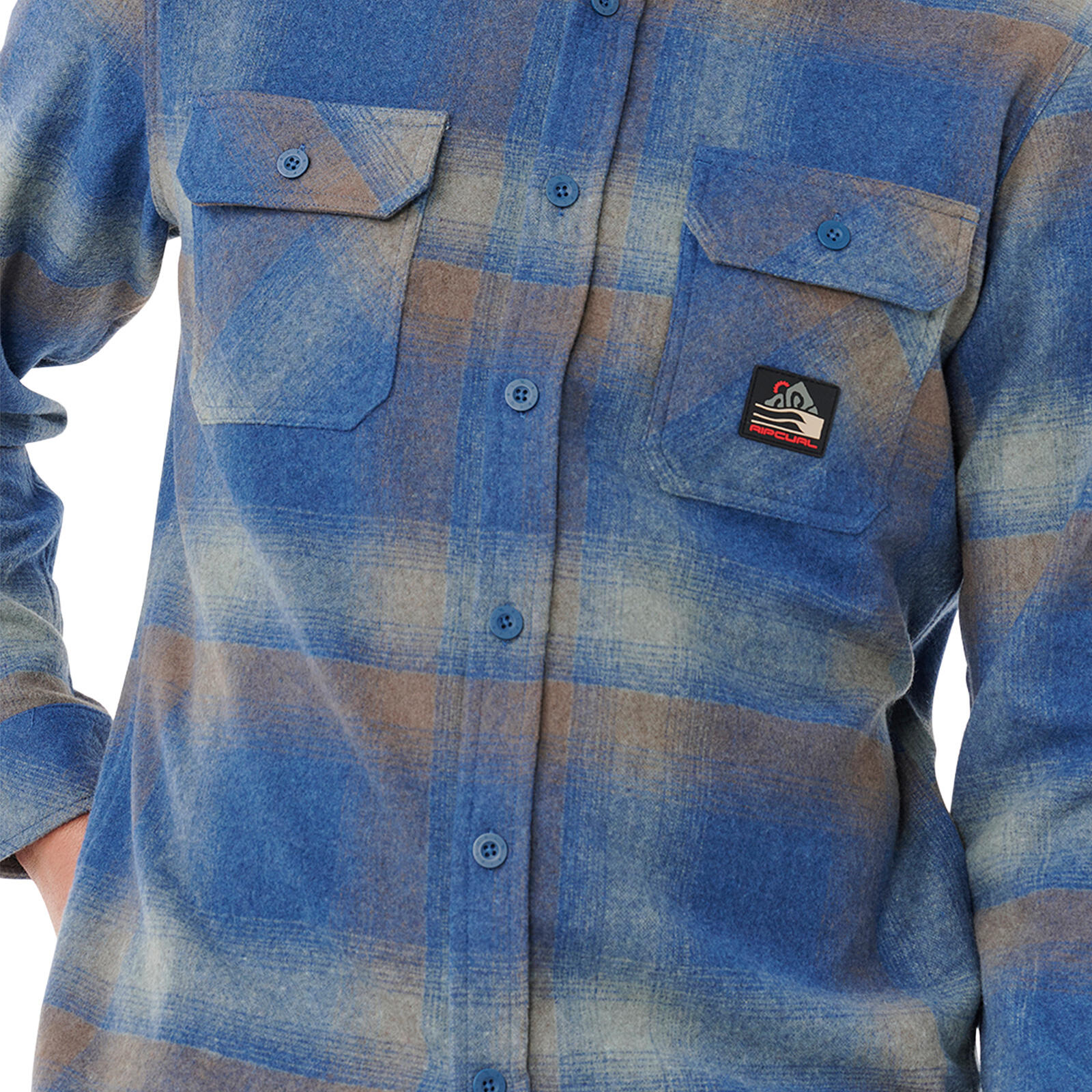 Rip Curl Search Wool Flannel - Light Navy 5/7