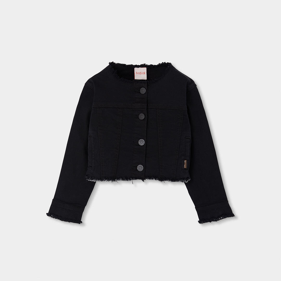 Cazadoras de verano de senderismo kids niña boboli negro 1/4