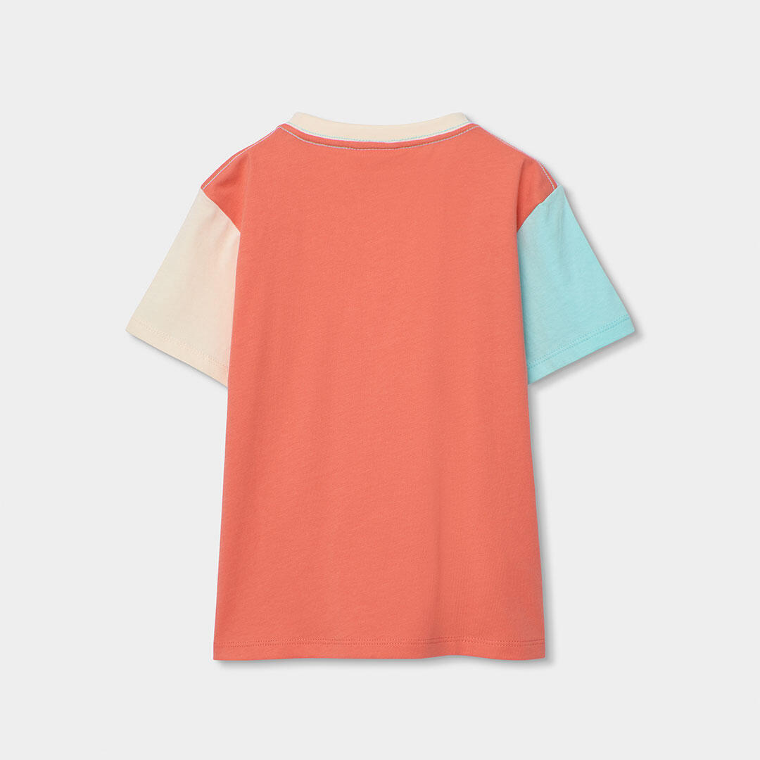 Camisetas de verano de tenis kids niño boboli naranja 2/4