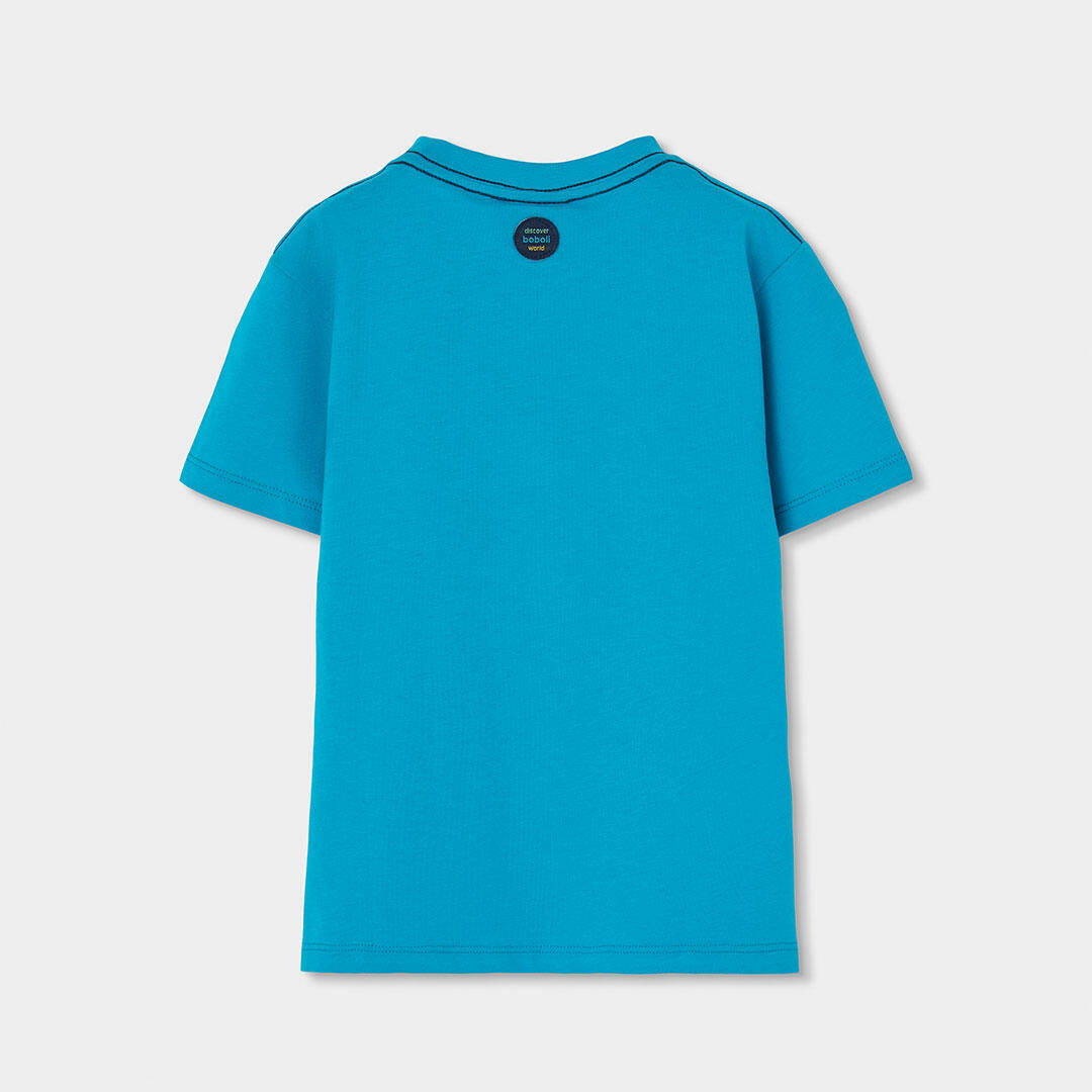 Camisetas de verano de tenis kids niño boboli verde 2/4
