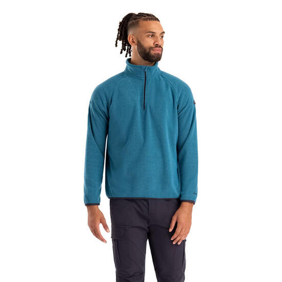 Trespass Wetherill polaire homme col zippé Bondi Blue