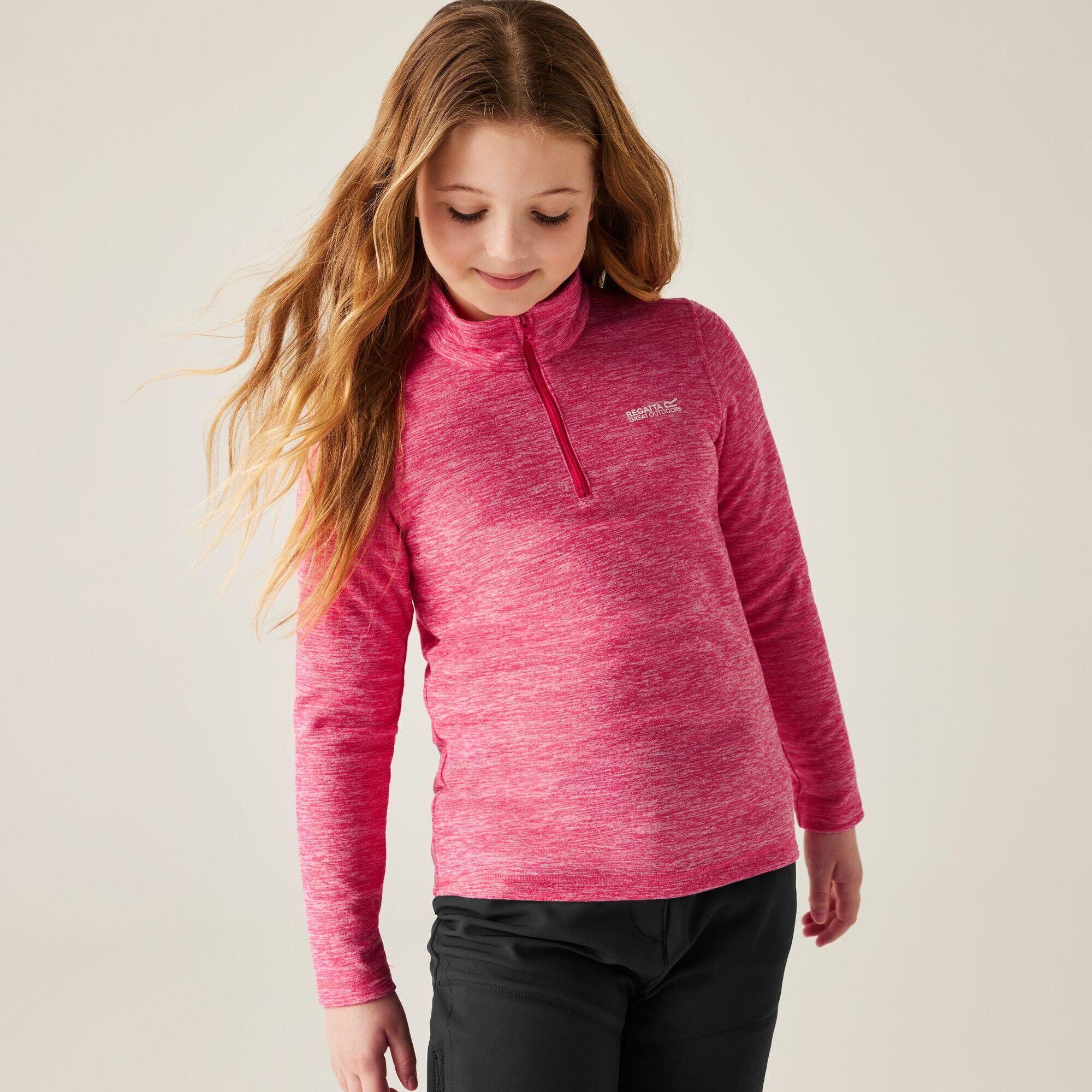 Polaire Kids Hot Shot Marl moitié zippée 4/7