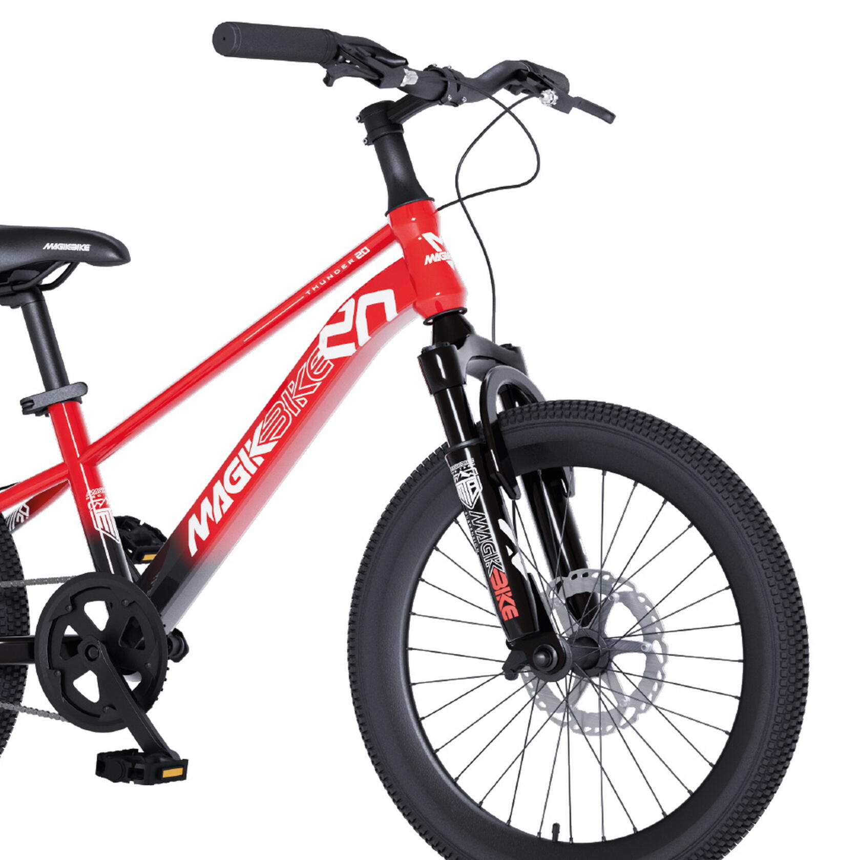 Bicicleta 20" MagikBike MTB Thunder 6-9 anos 3/4