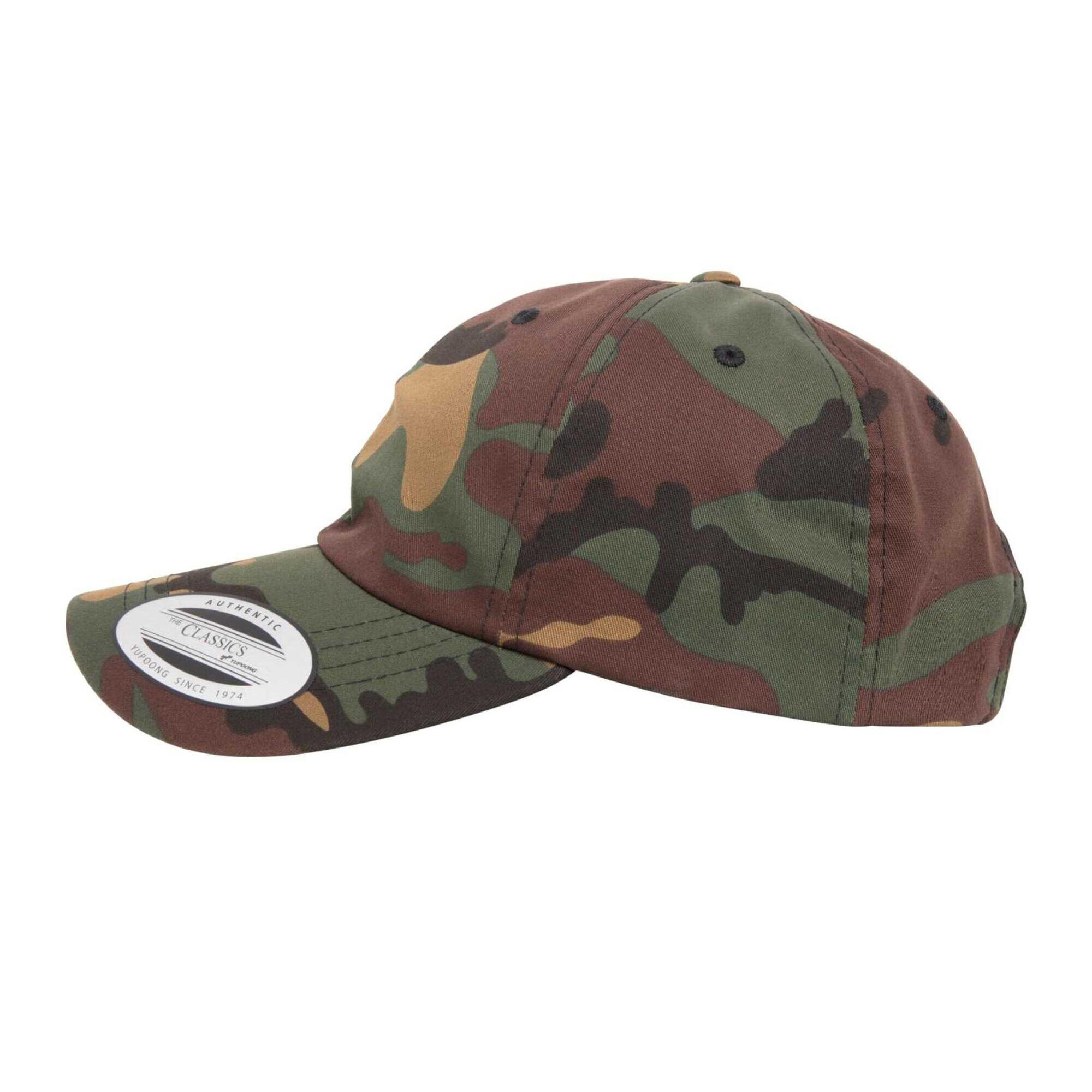 Cap Twill Di Cotone Basso Profilo Flexfit Verde Mimetico 3/4