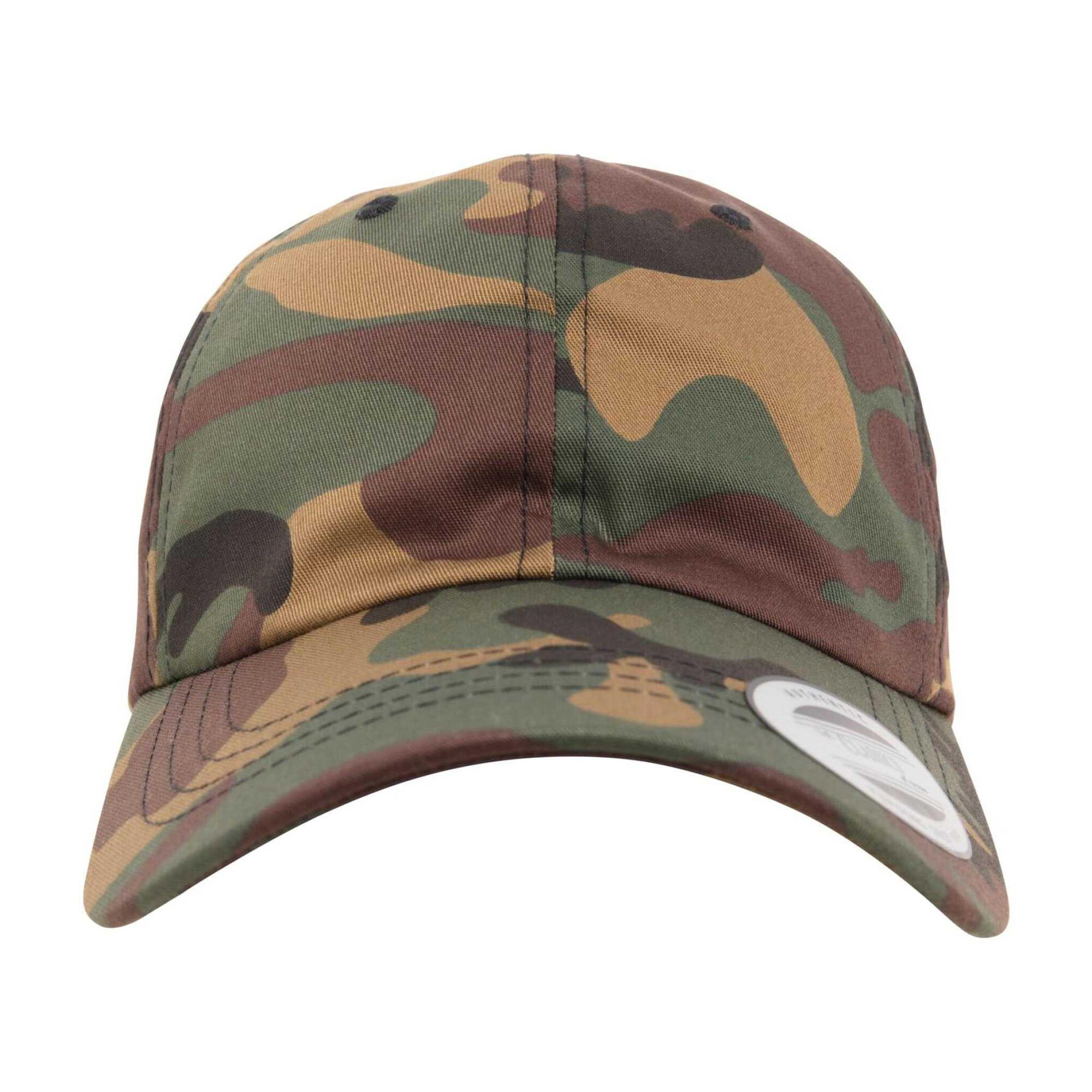 Cap Twill Di Cotone Basso Profilo Flexfit Verde Mimetico 4/4