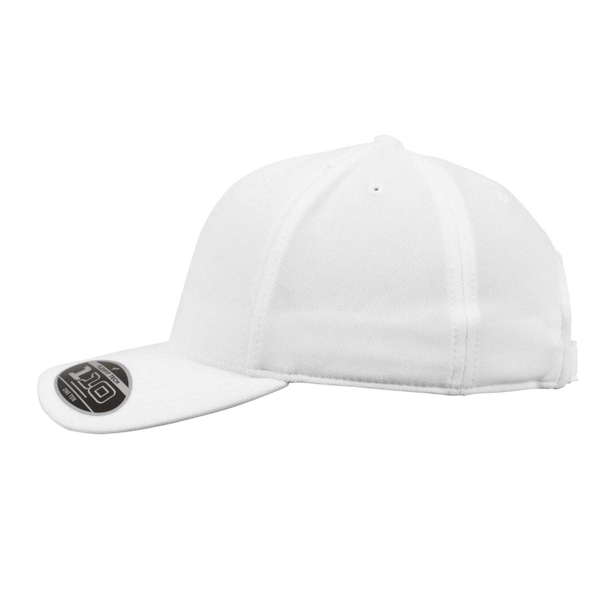 Cap Mini Pique Flexfit 110 Cool & Dry Bianco 4/4