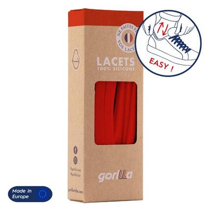 Lacets élastiques larges pour baskets sneakers silicone - noir