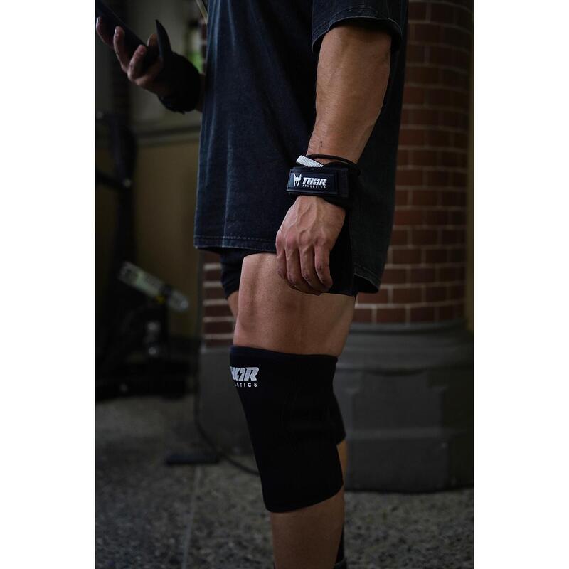 Thor Lifting Grips – Aderență Maximă & Suport al Încheieturii pentru Forță – Neg