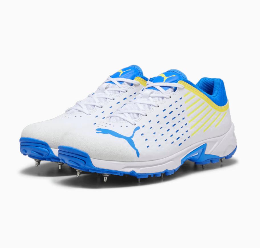 Puma Spike 22.1 Cricket Shoe - White/Ultra Blue - Adult - Mens