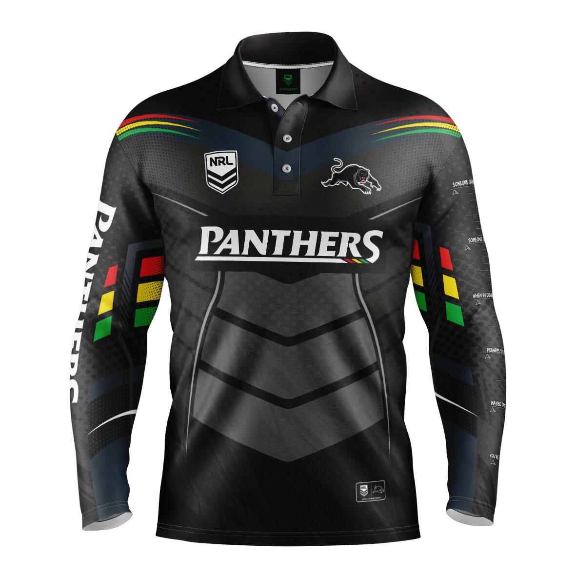 NRL 'Cyber' Fishing Shirt - Penrith Panthers - Adult - Mens - Polo